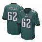 Jason Kelce #62 Philadelphia Eagles Game Player Jersey Men's Midnight Green Size L