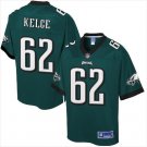 Jason Kelce #62 Philadelphia Eagles Game Player Jersey Youth Midnight Green Size S