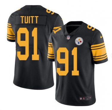 Stephon Tuitt #91 Pittsburgh Steelers Limited Player Jersey Men's Black Size L