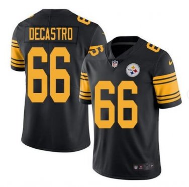 David DeCastro #66 Pittsburgh Steelers Rush Limited Player Jersey Men's Black