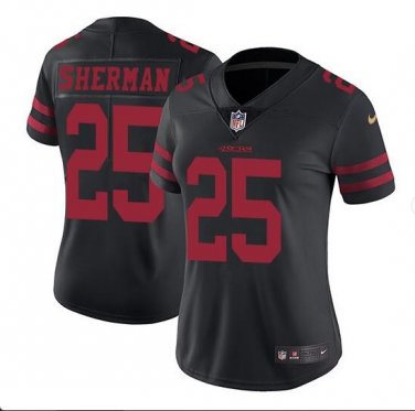 Richard Sherman #25 San Francisco 49ers Limited Player Jersey Women's Black