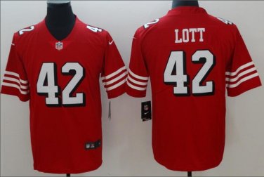 Ronnie Lott #42 San Francisco 49ers Rush Limited Player Jersey Men's Red