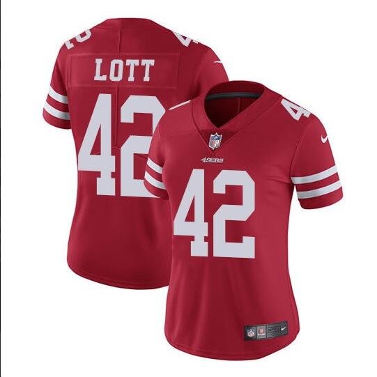 Ronnie Lott #42 San Francisco 49ers Limited Player Jersey Women's Red