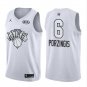 Kristaps Porzingis #6 New York Knicks 2018 All-Star Men's Jersey White - Association