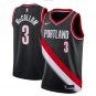 C.J. McCollum #3 Portland Trail Blazers Swingman Men's Jersey Black Icon Stitched