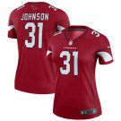 David Johnson #31 Arizona Cardinals Game Player Jersey Women's Red