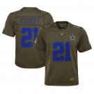 Ezekiel Elliott #21 Dallas Cowboys Limited Player Jersey Youth Olive