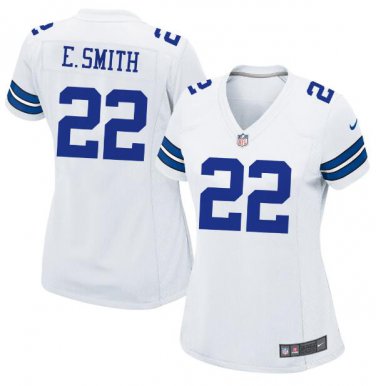Emmitt Smith #22 Dallas Cowboys Game Player Jersey Women's White