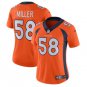 Von Miller #58 Denver Broncos Limited Player Jersey Women's Orange