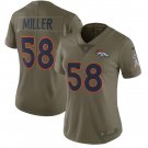 Von Miller #58 Denver Broncos Limited Player Jersey Women's Olive