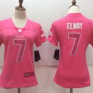 John Elway #7 Denver Broncos Limited Player Jersey Women's Pink