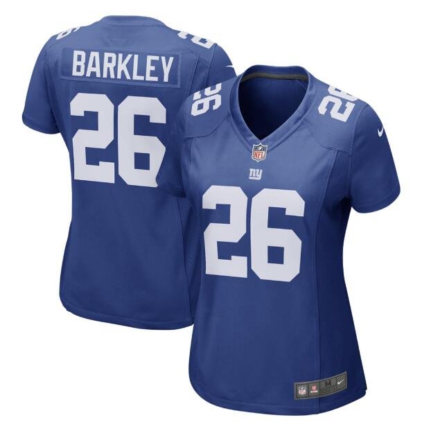 Saquon Barkley #26 New York Giants Game Player Jersey Women's Royal