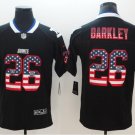 Saquon Barkley #26 New York Giants Limited Player Jersey Men's Black National Flag