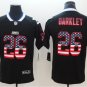 Saquon Barkley #26 New York Giants Limited Player Jersey Men's Black National Flag