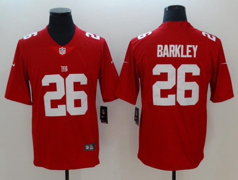 Saquon Barkley #26 New York Giants Limited Player Jersey Men's Red