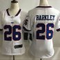 Saquon Barkley #26 New York Giants Limited Player Jersey Women's White
