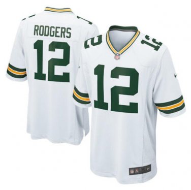 Aaron Rodgers #12 Green Bay Packers Game Player Jersey Men's White
