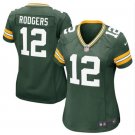 Aaron Rodgers #12 Green Bay Packers Game Player Jersey Women's Green