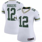 Aaron Rodgers #12 Green Bay Packers Game Player Jersey Women's White