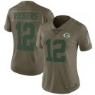 Aaron Rodgers #12 Green Bay Packers Limited Player Jersey Women's Gray