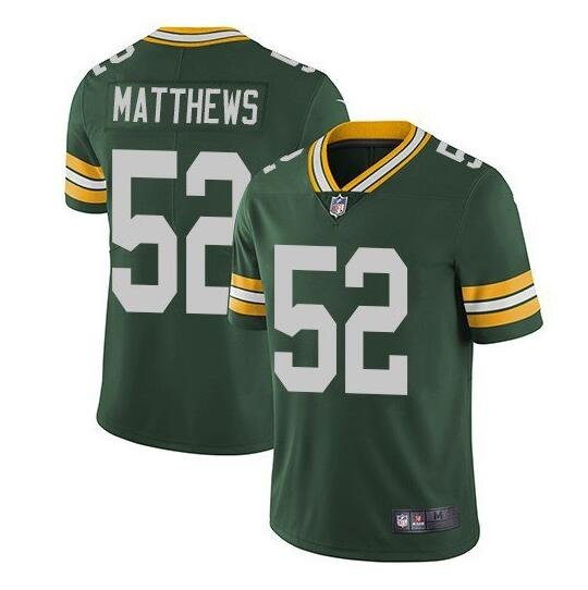 Clay Matthews #52 Green Bay Packers Limited Player Jersey Men's Green