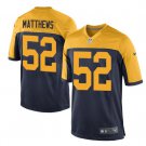 Clay Matthews #52 Green Bay Packers Game Player Jersey Men's Navy