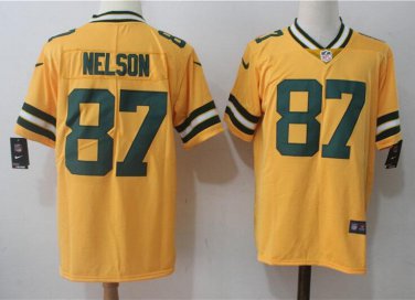 Jordy Nelson #87 Green Bay Packers Limited Player Jersey Men's Yellow