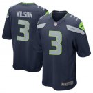 Russell Wilson #3 Seattle Seahawks Game Player Jersey Men's College Navy