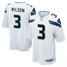 Russell Wilson #3 Seattle Seahawks Game Player Jersey Men's White