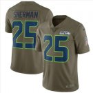 Richard Sherman #25 Seattle Seahawks Limited Player Jersey Men's Olive