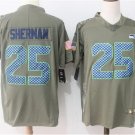 Richard Sherman #25 Seattle Seahawks Salute to Service Player Jersey Men's