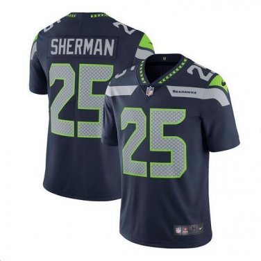 Richard Sherman #25 Seattle Seahawks Limited Player Jersey Men's College Navy