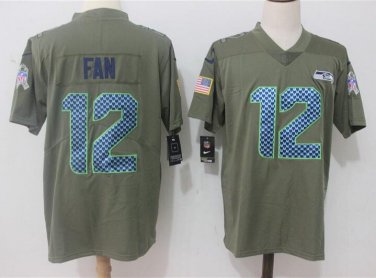 FAN #12 Seattle Seahawks Limited Player Jersey Men's Gray