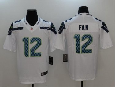 FAN #12 Seattle Seahawks Limited Player Jersey Men's White