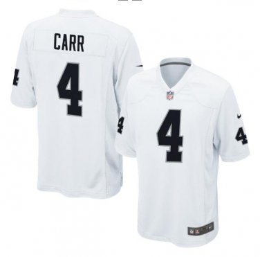Derek Carr #4 Oakland Raiders Game Player Jersey Men's White