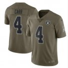 Derek Carr #4 Oakland Raiders Color Rush Limited Player Jersey Men's Olive