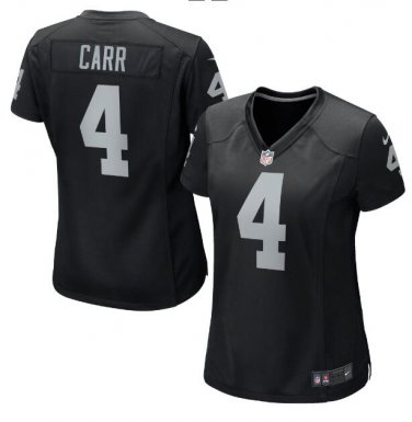 Derek Carr #4 Oakland Raiders Game Player Jersey Women's Black