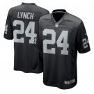 Marshawn Lynch #24 Oakland Raiders Game Player Jersey Men's Black