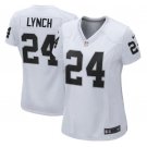 Marshawn Lynch #24 Oakland Raiders Game Player Jersey Women's White