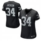 Bo Jackson #34 Oakland Raiders Game Player Jersey Women's Black