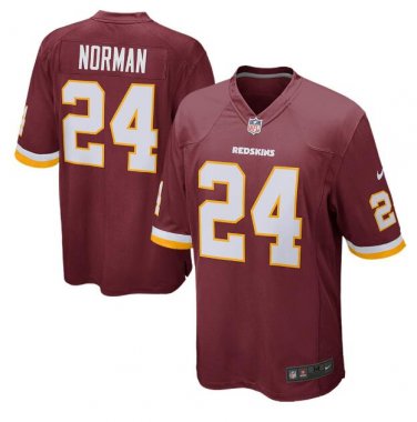 Josh Norman #24 Washington Redskins Game Player Jersey Men's Burgundy