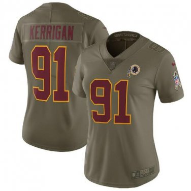 Ryan Kerrigan #91 Washington Redskins Rush Limited Player Jersey Women's Olive