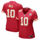 Tyreek Hill #10 Kansas City Chiefs Game Player Jersey Women's Red