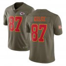Travis Kelce #87 Kansas City Chiefs Salute To Service Limited Jersey Men's Olive