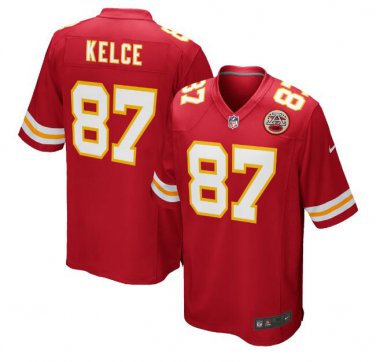 Travis Kelce #87 Kansas City Chiefs Game Jersey Men's Red