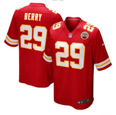Eric Berry #29 Kansas City Chiefs Game Jersey Men's Red