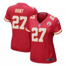 Kareem Hunt #27 Kansas City Chiefs Game Player Jersey Women's Red