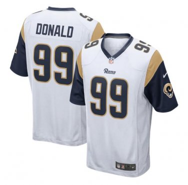 Aaron Donald #99 Los Angeles Rams Game Player Jersey Men's White