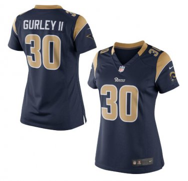 Todd Gurley II #30 Los Angeles Rams Limited Player Jersey Women's Navy