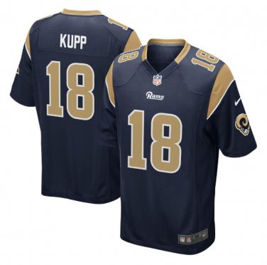 Cooper Kupp #18 Los Angeles Rams Game Player Jersey Men's Navy